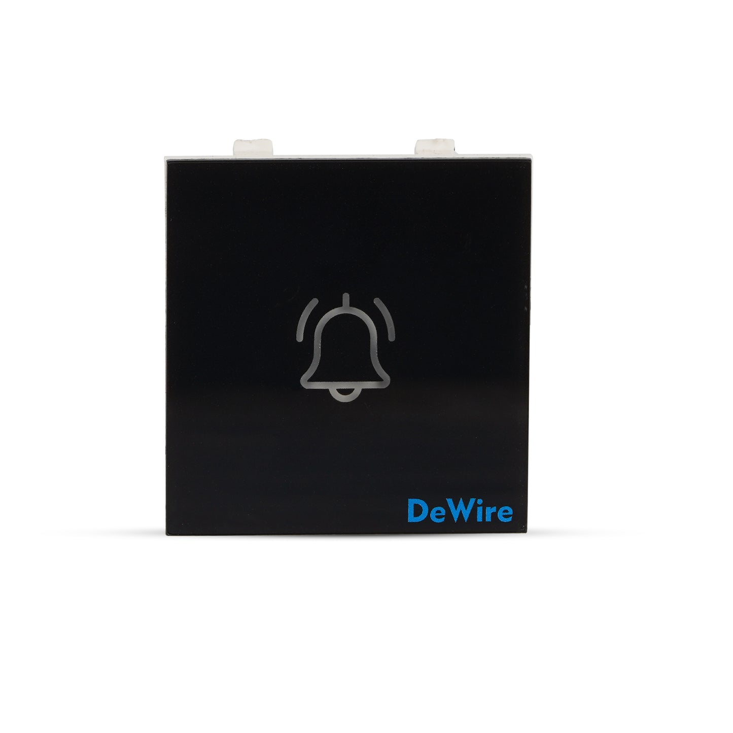 DeWire Touch Bell Switch Glossy Glass Finish Waterproof & Shock Proof Modular Fitting