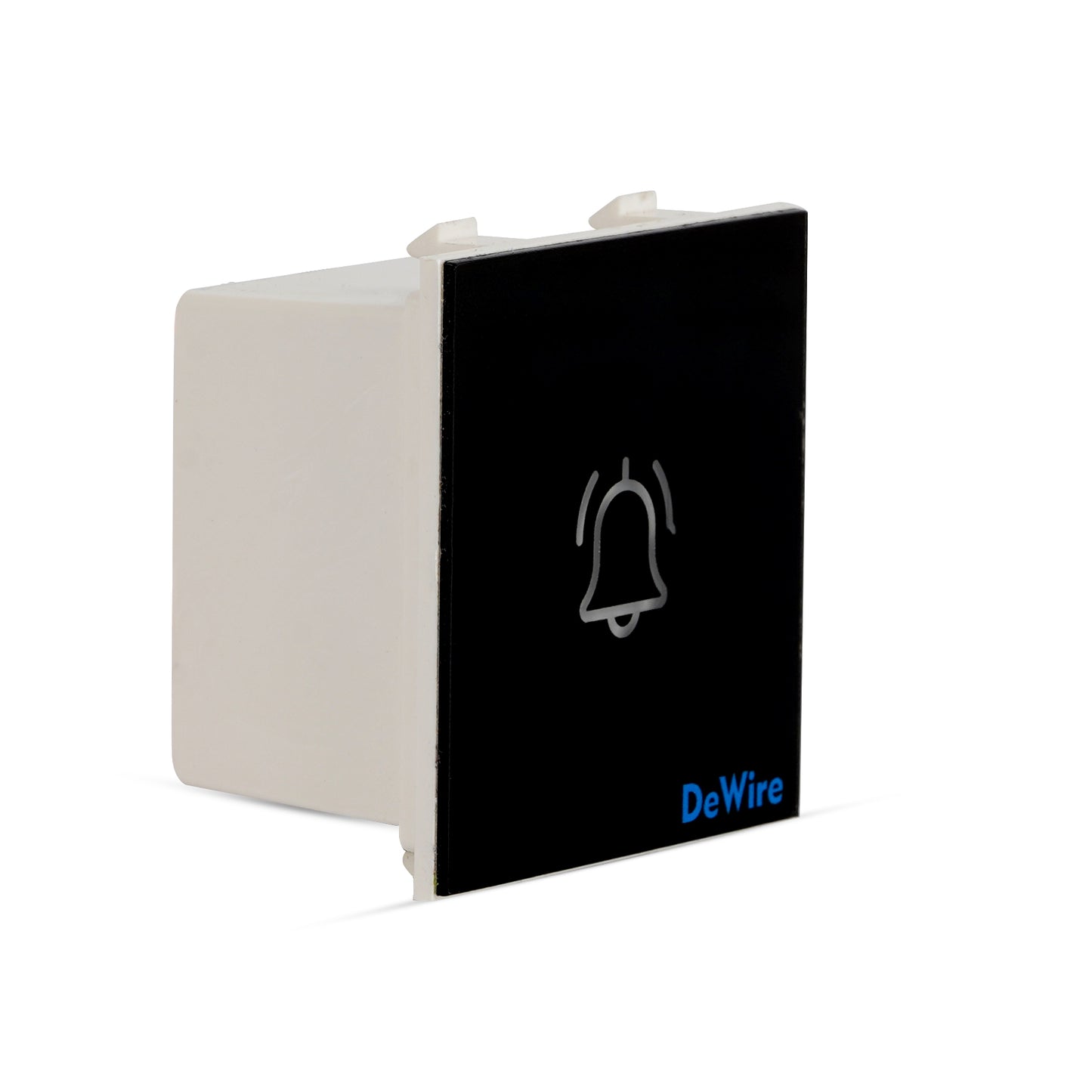 DeWire Touch Bell Switch Glossy Glass Finish Waterproof & Shock Proof Modular Fitting